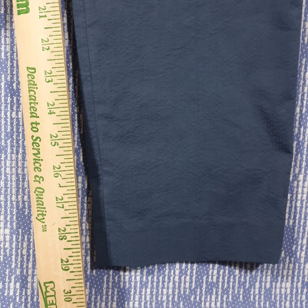 J.CREW Destination Pants Mens 33 x 30 Stretch Straight Performance Seersucker
